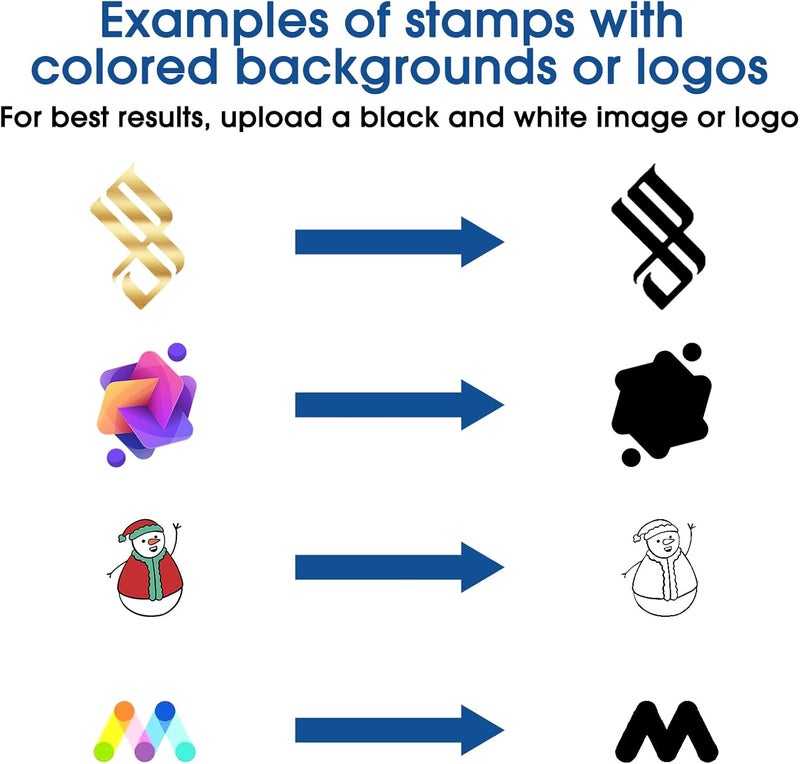 Techmark Custom Logo Stamp Self Inking (1.77"x1.77", 10+ Designs) Personalized Image Stamps for Business Logo Text, Clear, Consistent Impressions & Effortless Stamping - Image 4